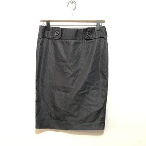 Stooshy High Waist Pencil Skirt w/ Zip Closure Black Size 3/4